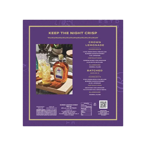 Crown Royal Deluxe Tumbling Tower Whisky Gift Set