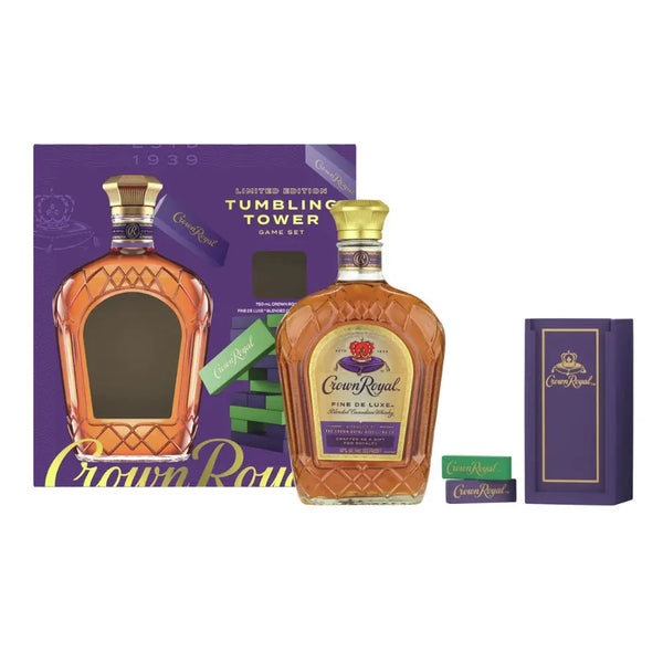 Crown Royal Deluxe Tumbling Tower Whisky Gift Set