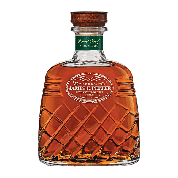 James E. Pepper Decanter Barrel Proof Rye Whiskey