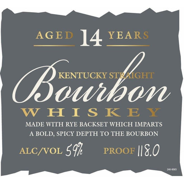 Parker’s Heritage Collection 14 Year Bourbon Rye Backset 20th Edition