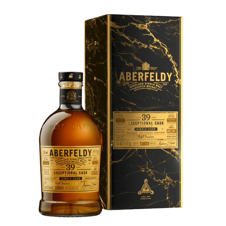 Aberfeldy Exceptional Cask Series Single Cask 39 Year Whiskey