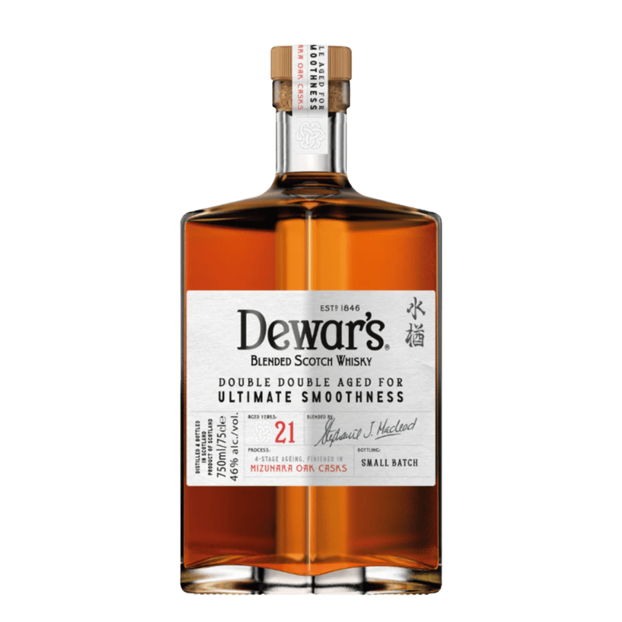 Dewar’s Double Double 21 Year Old Scotch Whisky Finished in Mizunara Oak Casks