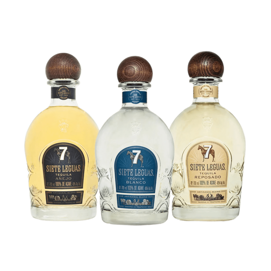 Siete Leguas Blanco, Reposado, & Anejo Tequila Bundle