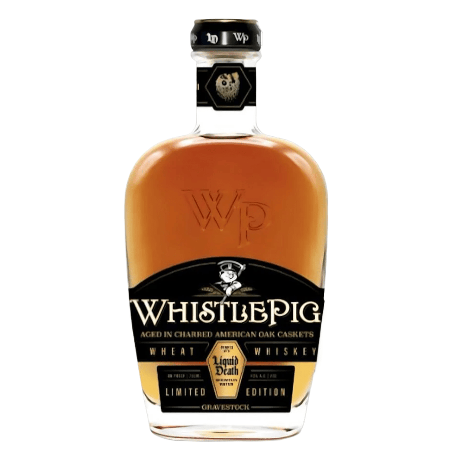 WhistlePig X Liquid Death Gravestock Wheat Whiskey