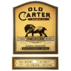 Old Carter American Whiskey Batch 15