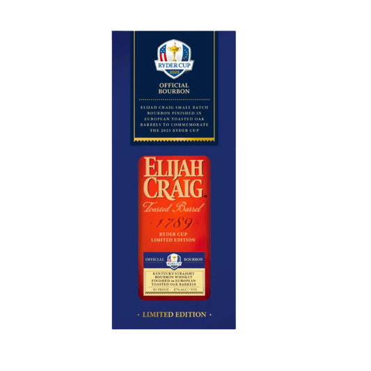 Elijah Craig Toasted Barrel Ryder Cup 2023 Limited Edition Bourbon Whiskey