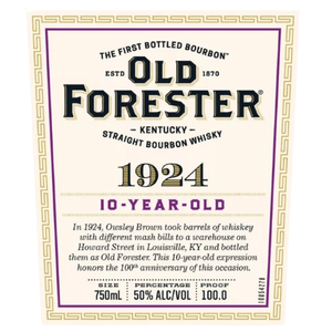 Old Forester 1924 10-Year-Old Bourbon Whisky