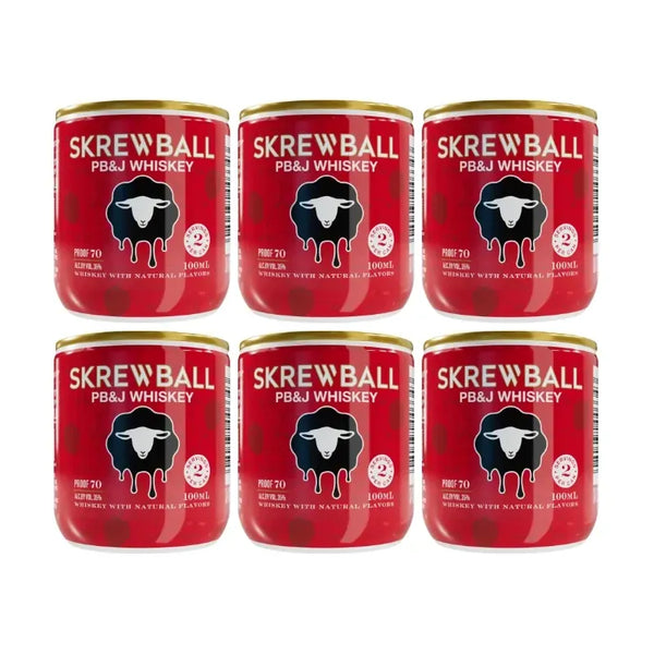 Skrewball PB&J Whiskey Cans 6-Pack (6 x 100mL)