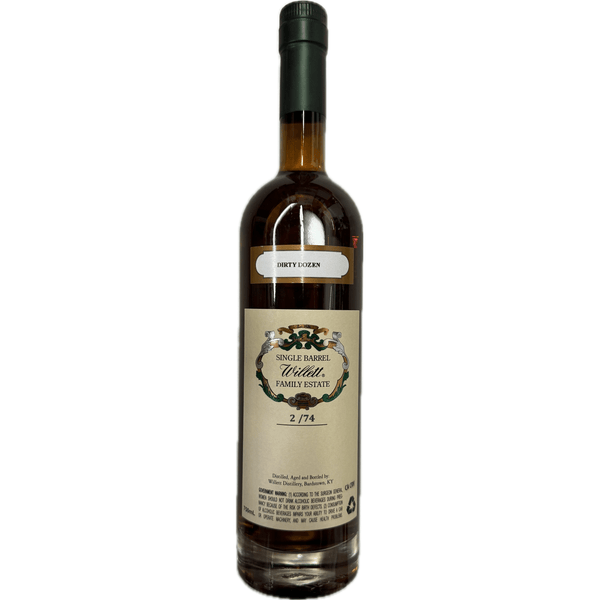 Willett Family Estate 12 Year Single Barrel Rye #2520 "Dirty Dozen" 119.2 Proof