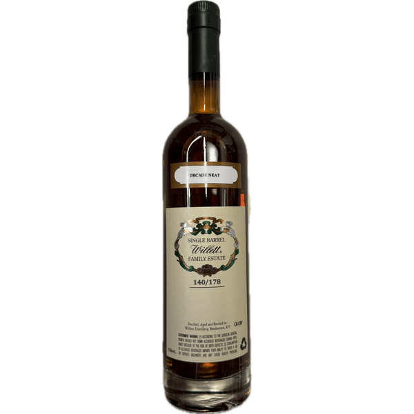 Willett Family Estate 10 Year Single Barrel Rye #1515 "Decade Neat" 103.6 Proof