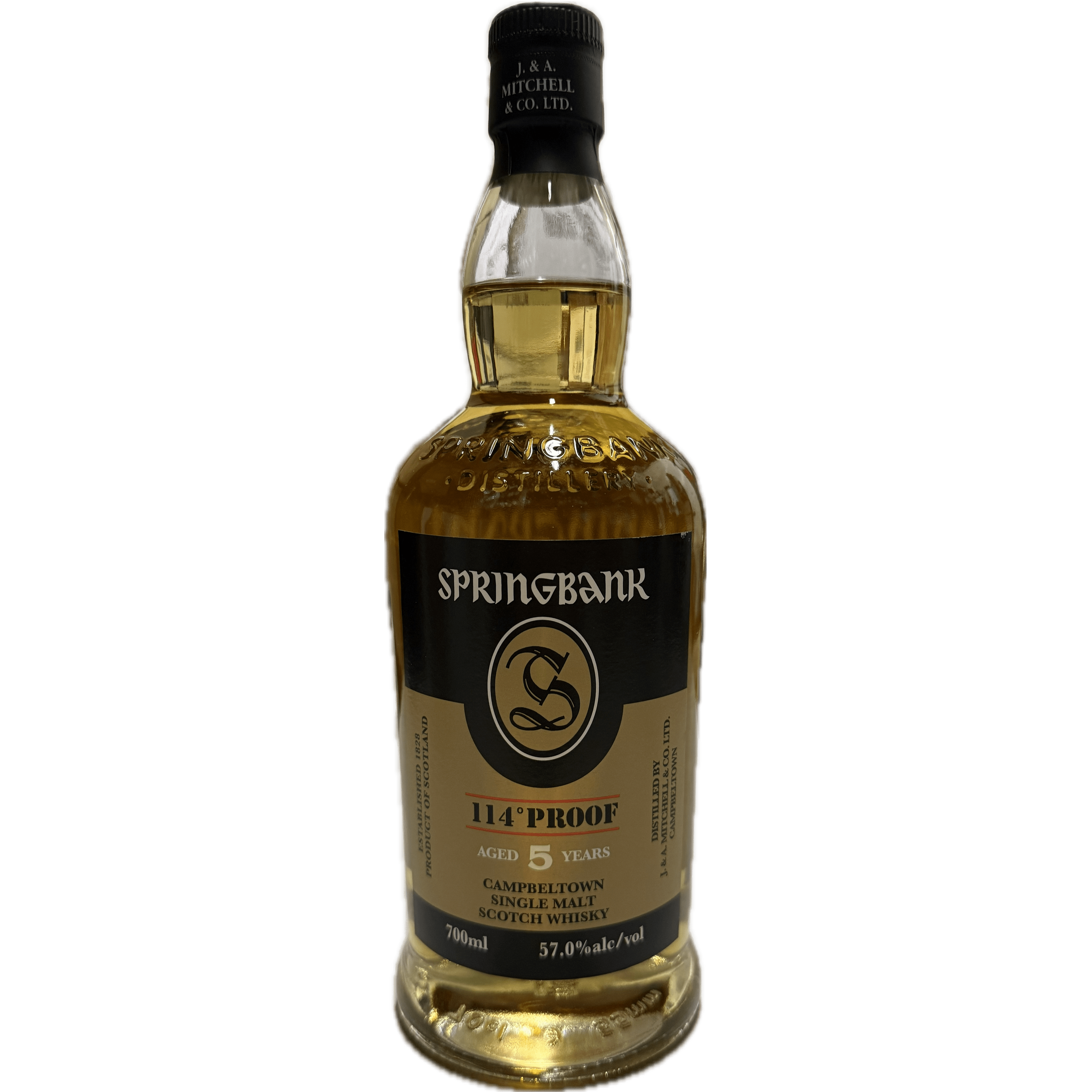 Springbank 5 Year 114 Proof Single Malt Scotch Whisky – PB Express
