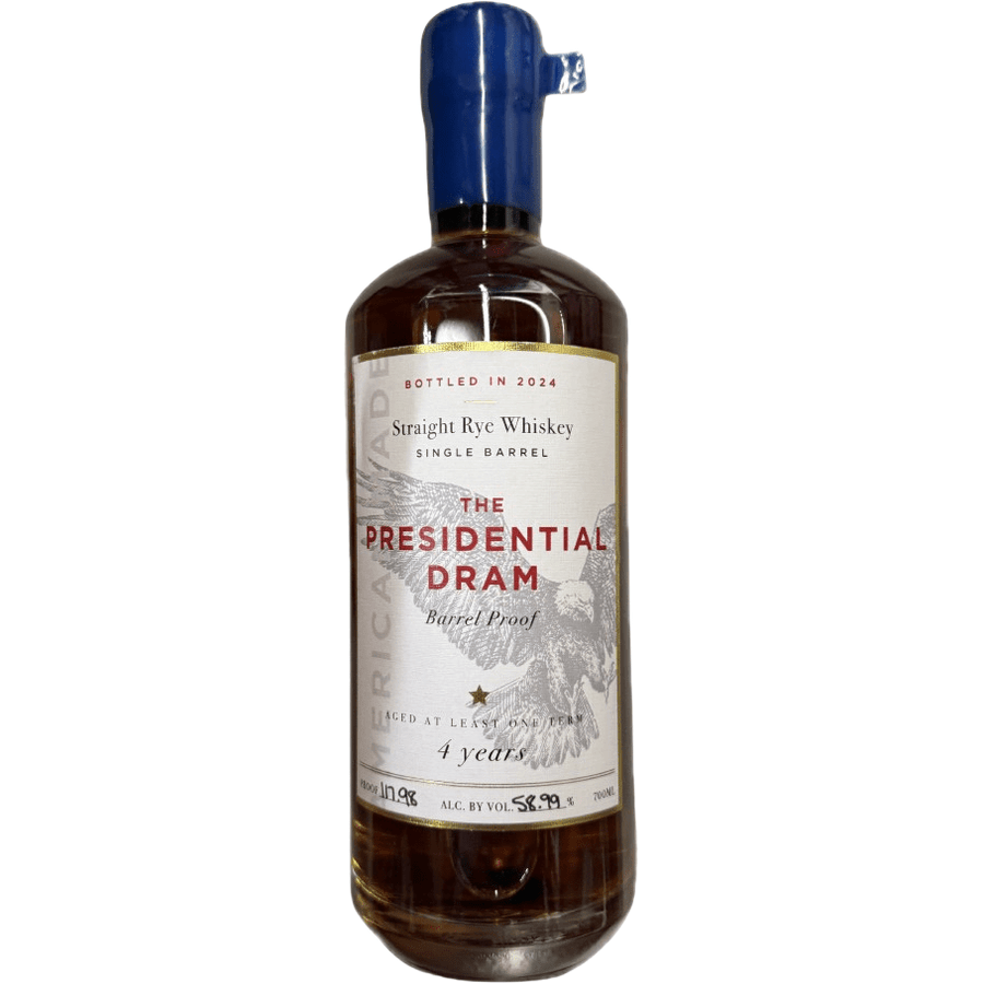 The Presidential Dram 4 Year Old Rye 2024 Release