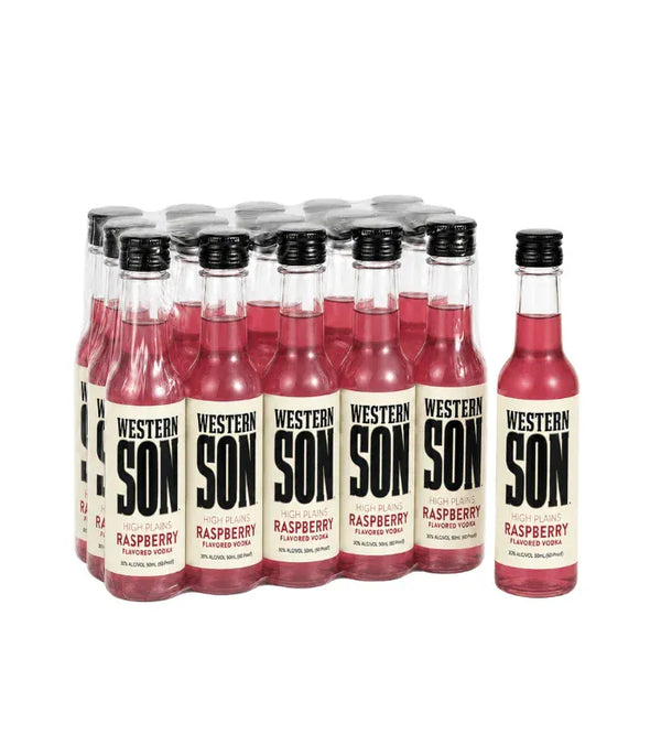 Western Son Raspberry Vodka Shooters (10 x 50mL)