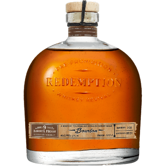 Redemption 9 Year Aged Barrel Proof Bourbon