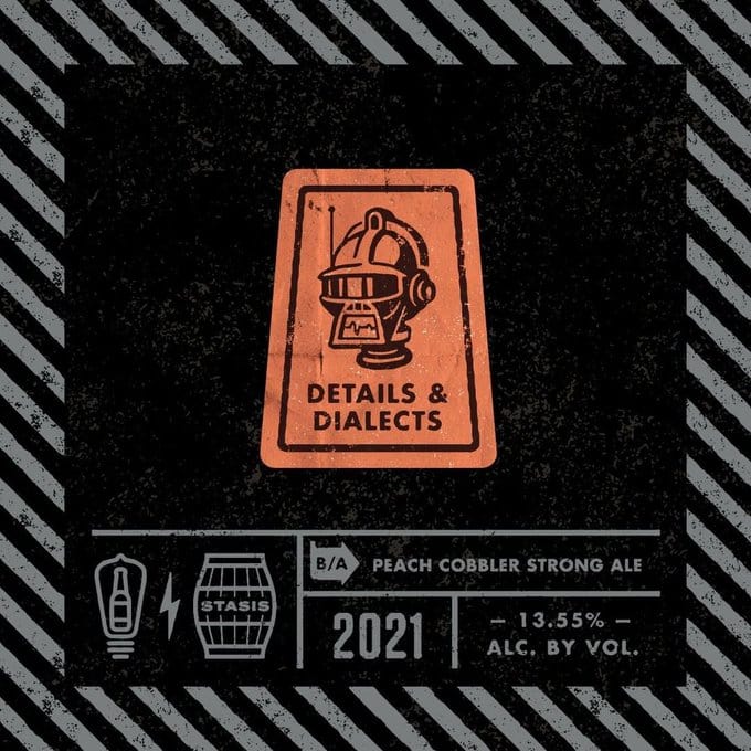 Bottle Logic Brewing Details & Dialects Peach Cobbler Strong Ale 2021