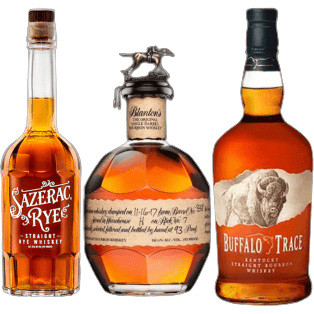 Blastons Rye Buffalo Trace, Blanton's Single Barrel, and Sazerac Rye Bundle