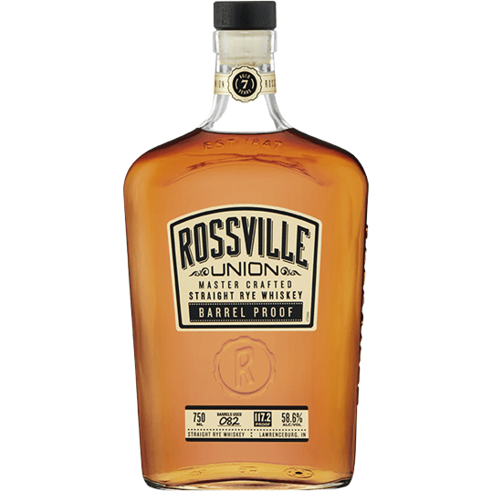 Rossville Union Master Crafted Straight Rye Whiskey Barrel Proof